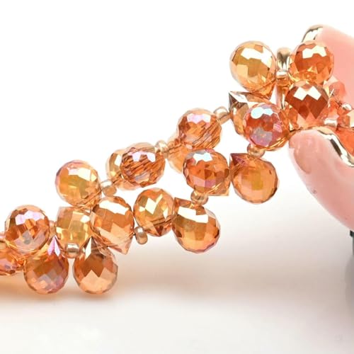 Österreichische AB-Farbkristall-Erdbeerperlen, 10 x 8 mm, glänzende facettierte Glasperlen zur Schmuckherstellung, DIY-Hochzeitskleid-Accessoires, H1419, 10 x 8 mm, 20 Stück Österreichische AB-Farbkristall-Erdbeerperlen, 10 x 8 mm, glänzende facettierte Glasperlen zur Schmuckherstellung, DIY-Hochzeitskleid-Accessoires, H1419, 10 x 8 mm, 20 Stück von BSGUZ