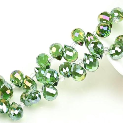 Österreichische AB-Farbkristall-Erdbeerperlen, 10 x 8 mm, glänzende facettierte Glasperlen zur Schmuckherstellung, DIY-Hochzeitskleid-Accessoires, H1428, 10 x 8 mm, 20 Stück Österreichische AB-Farbkristall-Erdbeerperlen, 10 x 8 mm, glänzende facettierte Glasperlen zur Schmuckherstellung, DIY-Hochzeitskleid-Accessoires, H1428, 10 x 8 mm, 20 Stück von BSGUZ