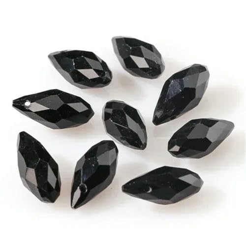 Österreichische mehrfarbige Glasperlen in Tropfenform zur Schmuckherstellung, Halskette, DIY-Zubehör, facettierte Kristall-Briolette-Perlen-Z002-8 x 13,0 mm, 50 Stück Österreichische mehrfarbige Glasperlen in Tropfenform zur Schmuckherstellung, Halskette, DIY-Zubehör, facettierte Kristall-Briolette-Perlen-Z002-8 x 13,0 mm, 50 Stück von BSGUZ