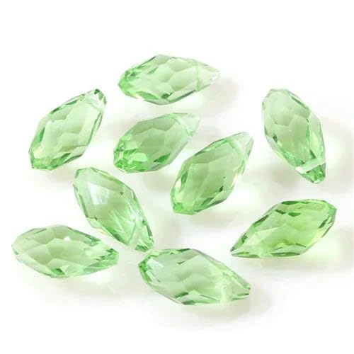 Österreichische mehrfarbige Glasperlen in Tropfenform zur Schmuckherstellung, Halskette, DIY-Zubehör, facettierte Kristall-Briolette-Perlen-Z004-6 x 12 mm, 50 Stück Österreichische mehrfarbige Glasperlen in Tropfenform zur Schmuckherstellung, Halskette, DIY-Zubehör, facettierte Kristall-Briolette-Perlen-Z004-6 x 12 mm, 50 Stück von BSGUZ