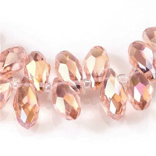 Österreichische mehrfarbige Glasperlen in Tropfenform zur Schmuckherstellung, Halskette, DIY-Zubehör, facettierte Kristall-Briolette-Perlen-Z019AB-5 x 7 mm, 50 Stück Österreichische mehrfarbige Glasperlen in Tropfenform zur Schmuckherstellung, Halskette, DIY-Zubehör, facettierte Kristall-Briolette-Perlen-Z019AB-5 x 7 mm, 50 Stück von BSGUZ