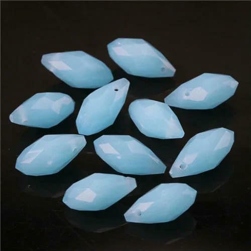 Österreichische mehrfarbige Glasperlen in Tropfenform zur Schmuckherstellung, Halskette, DIY-Zubehör, facettierte Kristall-Briolette-Perlen-Z020-6 x 12 mm, 50 Stück Österreichische mehrfarbige Glasperlen in Tropfenform zur Schmuckherstellung, Halskette, DIY-Zubehör, facettierte Kristall-Briolette-Perlen-Z020-6 x 12 mm, 50 Stück von BSGUZ