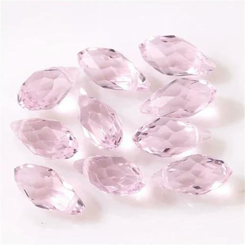 Österreichische mehrfarbige Glasperlen in Tropfenform zur Schmuckherstellung, Halskette, DIY-Zubehör, facettierte Kristall-Briolette-Perlen-Z025-8 x 13,0 mm, 50 Stück Österreichische mehrfarbige Glasperlen in Tropfenform zur Schmuckherstellung, Halskette, DIY-Zubehör, facettierte Kristall-Briolette-Perlen-Z025-8 x 13,0 mm, 50 Stück von BSGUZ