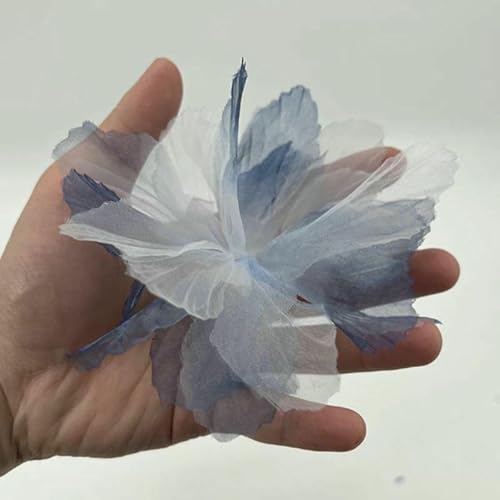 Organza-Simulationsblume, 3D-Spitzen-Blumenkopf, Heim-Hintergrundwand, Kleidung, Schuhe, Hüte, Kleiderdekoration, Kuchenzubehör, Chiffon, 1–40 Stück Organza-Simulationsblume, 3D-Spitzen-Blumenkopf, Heim-Hintergrundwand, Kleidung, Schuhe, Hüte, Kleiderdekoration, Kuchenzubehör, Chiffon, 1–40 Stück von BSGUZ