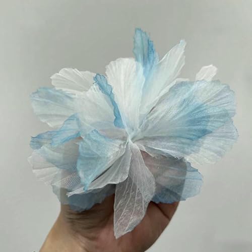 Organza-Simulationsblume, 3D-Spitzen-Blumenkopf, Heim-Hintergrundwand, Kleidung, Schuhe, Hüte, Kleiderdekoration, Kuchenzubehör, Chiffon, 10–40 Stück Organza-Simulationsblume, 3D-Spitzen-Blumenkopf, Heim-Hintergrundwand, Kleidung, Schuhe, Hüte, Kleiderdekoration, Kuchenzubehör, Chiffon, 10–40 Stück von BSGUZ