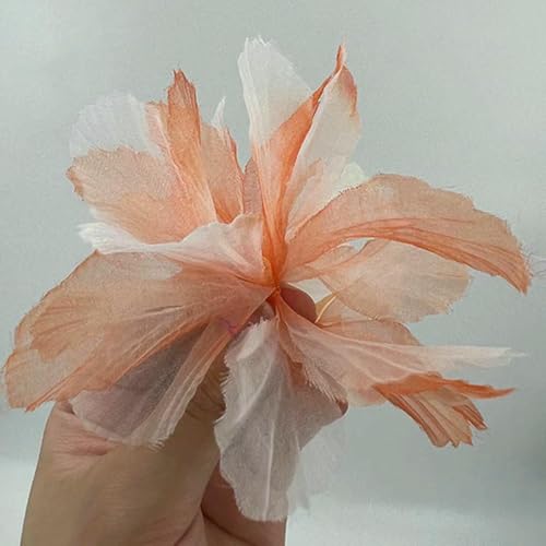 Organza-Simulationsblume, 3D-Spitzen-Blumenkopf, Heim-Hintergrundwand, Kleidung, Schuhe, Hüte, Kleiderdekoration, Kuchenzubehör, Chiffon, 11–10 Stück Organza-Simulationsblume, 3D-Spitzen-Blumenkopf, Heim-Hintergrundwand, Kleidung, Schuhe, Hüte, Kleiderdekoration, Kuchenzubehör, Chiffon, 11–10 Stück von BSGUZ