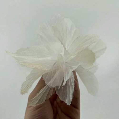 Organza-Simulationsblume, 3D-Spitzen-Blumenkopf, Heim-Hintergrundwand, Kleidung, Schuhe, Hüte, Kleiderdekoration, Kuchenzubehör, Chiffon, 17–40 Stück Organza-Simulationsblume, 3D-Spitzen-Blumenkopf, Heim-Hintergrundwand, Kleidung, Schuhe, Hüte, Kleiderdekoration, Kuchenzubehör, Chiffon, 17–40 Stück von BSGUZ