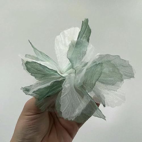 Organza-Simulationsblume, 3D-Spitzen-Blumenkopf, Heim-Hintergrundwand, Kleidung, Schuhe, Hüte, Kleiderdekoration, Kuchenzubehör, Chiffon, 18–30 Stück Organza-Simulationsblume, 3D-Spitzen-Blumenkopf, Heim-Hintergrundwand, Kleidung, Schuhe, Hüte, Kleiderdekoration, Kuchenzubehör, Chiffon, 18–30 Stück von BSGUZ