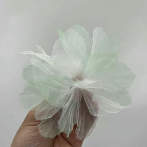 Organza-Simulationsblume, 3D-Spitzen-Blumenkopf, Heim-Hintergrundwand, Kleidung, Schuhe, Hüte, Kleiderdekoration, Kuchenzubehör, Chiffon, 9–30 Stück Organza-Simulationsblume, 3D-Spitzen-Blumenkopf, Heim-Hintergrundwand, Kleidung, Schuhe, Hüte, Kleiderdekoration, Kuchenzubehör, Chiffon, 9–30 Stück von BSGUZ