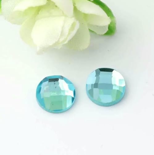 Packung Glas-Cabochon mit flacher Rückseite, 6/8/10/12/14/16/18/20 mm, mehrfarbig, Kristall-Cabochon, Kamee-Abdeckung für DIY-Anhänger, Schmuckzubehör, Seeblau, 10 mm, 50 Stück Packung Glas-Cabochon mit flacher Rückseite, 6/8/10/12/14/16/18/20 mm, mehrfarbig, Kristall-Cabochon, Kamee-Abdeckung für DIY-Anhänger, Schmuckzubehör, Seeblau, 10 mm, 50 Stück von BSGUZ