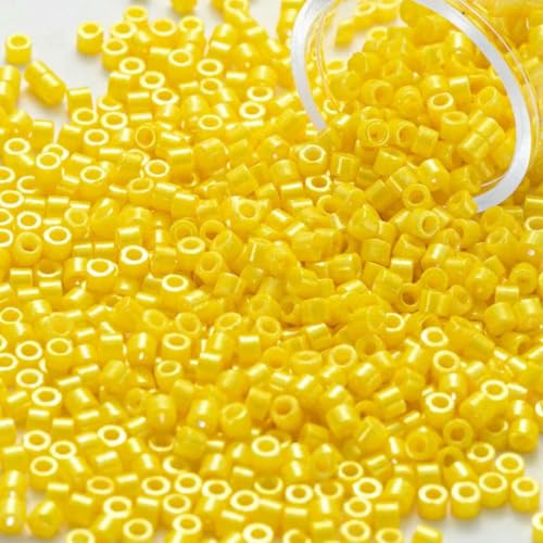 Perlen 2,0 mm, 10 Gramm/Röhre, glänzende Glasperlen für DIY-Nadelarbeiten, Nähen, Kleidungszubehör-HDB-721-30 g von BSGUZ