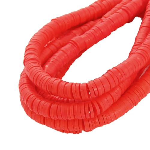 Polymer-Ton-Perlen, 6 mm, Regenbogenfarben, rund, flach, Chip-Perlen für die Schmuckherstellung, Boho, einzigartige Armbänder, lose Perlen, Zubehör, DIY-19 rot, 6 mm, 38,1 cm Polymer-Ton-Perlen, 6 mm, Regenbogenfarben, rund, flach, Chip-Perlen für die Schmuckherstellung, Boho, einzigartige Armbänder, lose Perlen, Zubehör, DIY-19 rot, 6 mm, 38,1 cm von BSGUZ