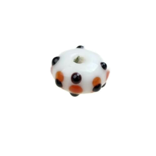 Retro-Stil Gravur Blume handgefertigte Lampwork Glasperlen für Handwerk Charm Armbänder/Ohrringe/Halsketten DIY Schmuckherstellung-Graviertes Glas 08-2PCS von BSGUZ