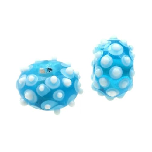Retro-Stil Gravur Blume handgefertigte Lampwork Glasperlen für Handwerk Charm Armbänder/Ohrringe/Halsketten DIY Schmuckherstellung-Graviertes Glas 39-2PCS von BSGUZ