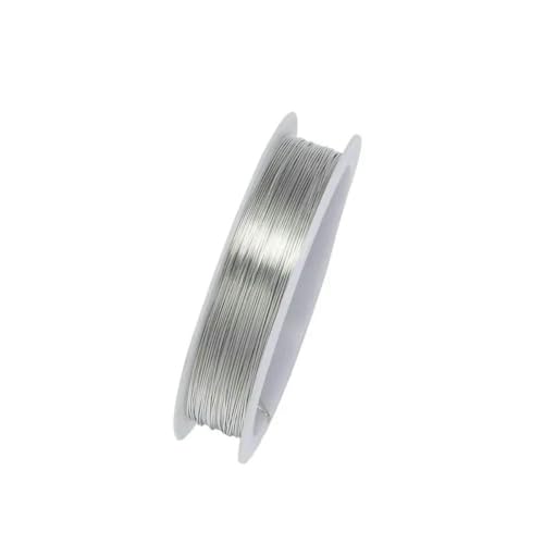 Rolle 0,2/0,3/0,4/0,5/0,6/0,7/0,8/1 mm stabiler Kupferdraht, Perlendraht für Armbänder, Halsketten, DIY-Schmuckherstellung, Zubehör, Rhodium, 1 Rolle, 1 mm x 1,5 m Rolle 0,2/0,3/0,4/0,5/0,6/0,7/0,8/1 mm stabiler Kupferdraht, Perlendraht für Armbänder, Halsketten, DIY-Schmuckherstellung, Zubehör, Rhodium, 1 Rolle, 1 mm x 1,5 m von BSGUZ