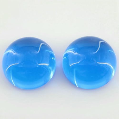Runde Glasperlen im Cabochonschliff, flache Unterseite, lose synthetische Edelsteine für Schmuck, Größe 8 mm, 10 mm, 20 mm, Blaurot, Cabochon, 12,0 mm, 10 Stück Runde Glasperlen im Cabochonschliff, flache Unterseite, lose synthetische Edelsteine für Schmuck, Größe 8 mm, 10 mm, 20 mm, Blaurot, Cabochon, 12,0 mm, 10 Stück von BSGUZ