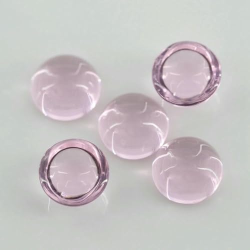 Runde Glasperlen im Cabochonschliff, flache Unterseite, lose synthetische Edelsteine für Schmuck, Größe 8 mm, 10 mm, 20 mm, Pink Red Cabochon, 7,0 mm, 20 Stück Runde Glasperlen im Cabochonschliff, flache Unterseite, lose synthetische Edelsteine für Schmuck, Größe 8 mm, 10 mm, 20 mm, Pink Red Cabochon, 7,0 mm, 20 Stück von BSGUZ