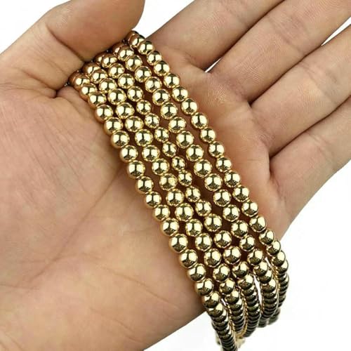 Runde Hämatitperlen, 2/3/4/6/8/10 mm, Naturstein, 14 Karat Gold, lose Perlen, Kugeln, Schmuckarmbänder, Herstellung von DIY-Zubehör, SSS-6 mm, 100 Stück Runde Hämatitperlen, 2/3/4/6/8/10 mm, Naturstein, 14 Karat Gold, lose Perlen, Kugeln, Schmuckarmbänder, Herstellung von DIY-Zubehör, SSS-6 mm, 100 Stück von BSGUZ