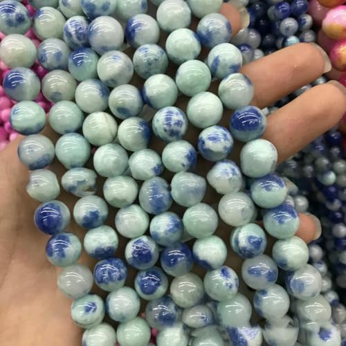 Schmuckzubehör aus Naturstein, gelb, türkis, türkis, grün, Achat, gemischte Farben, Perlen – Farbnummer 2, blauer Milchofen, 8 mm Schmuckzubehör aus Naturstein, gelb, türkis, türkis, grün, Achat, gemischte Farben, Perlen – Farbnummer 2, blauer Milchofen, 8 mm von BSGUZ