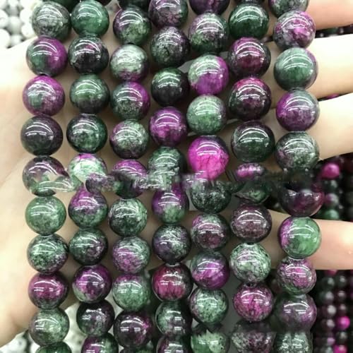 Schmuckzubehör aus Naturstein, gelb, türkis, türkis, grün, Achat, gemischte Farben, Perlen – Farbnummer 27, rote und grüne Schatzfarbe, 6 mm Schmuckzubehör aus Naturstein, gelb, türkis, türkis, grün, Achat, gemischte Farben, Perlen – Farbnummer 27, rote und grüne Schatzfarbe, 6 mm von BSGUZ