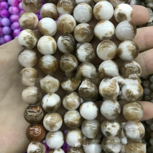 Schmuckzubehör aus Naturstein, gelb, türkis, türkis, grün, Achat, gemischte Farben, Perlen – Farbnummer 8, Kaffee-Milchshake, 6 mm Schmuckzubehör aus Naturstein, gelb, türkis, türkis, grün, Achat, gemischte Farben, Perlen – Farbnummer 8, Kaffee-Milchshake, 6 mm von BSGUZ
