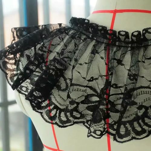 Schwarzer Jacquardstoff, Spitze, Bankettkleid, Rock, Nähmaterial, Kleidungsstück, ausgestellte Manschetten, Vorhang, Stirnbesatz, Dekoration, Schwarz, 1 Yard Schwarzer Jacquardstoff, Spitze, Bankettkleid, Rock, Nähmaterial, Kleidungsstück, ausgestellte Manschetten, Vorhang, Stirnbesatz, Dekoration, Schwarz, 1 Yard von BSGUZ