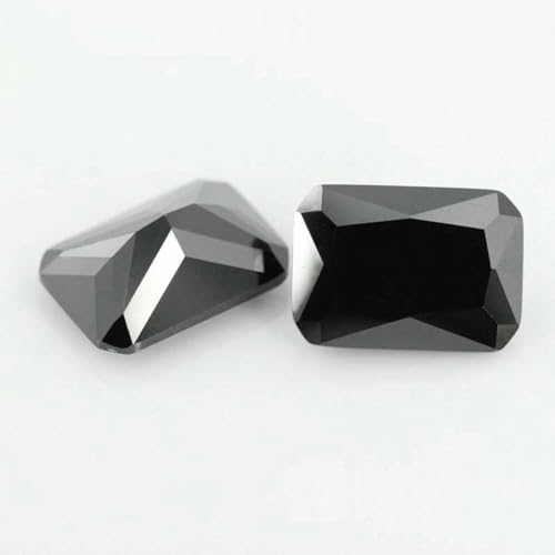 Schwarzer natürlicher Spinell, loser Edelstein, achteckig, oval, birnenförmig, natürlicher Edelstein, Perlen für die DIY-Schmuckherstellung, achteckige Form_a, 7 x 9 mm, 5 St Schwarzer natürlicher Spinell, loser Edelstein, achteckig, oval, birnenförmig, natürlicher Edelstein, Perlen für die DIY-Schmuckherstellung, achteckige Form_a, 7 x 9 mm, 5 St von BSGUZ