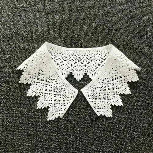 Spitzenstoff-Ausschnitt, abnehmbarer falscher Kragen, DIY, atmungsaktiver Schal um den Hals, Blume, süß, hohl, bequemer Patch, Stil 11, 1 Stück von BSGUZ