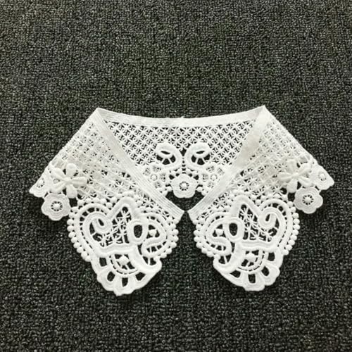Spitzenstoff-Ausschnitt, abnehmbarer falscher Kragen, DIY, atmungsaktiver Schal um den Hals, Blume, süß, hohl, bequemer Patch, Stil 13, 1 Stück von BSGUZ