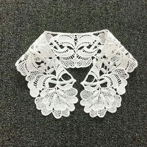 Spitzenstoff-Ausschnitt, abnehmbarer falscher Kragen, DIY, atmungsaktiver Schal um den Hals, Blume, süß, hohl, bequemer Patch, Stil 15, 1 Stück von BSGUZ