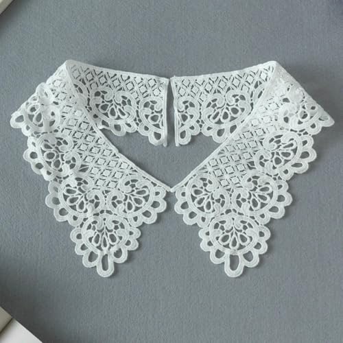 Spitzenstoff-Ausschnitt, abnehmbarer falscher Kragen, DIY, atmungsaktiver Schal um den Hals, Blume, süß, hohl, bequemer Patch, Stil 5, 1 Stück von BSGUZ