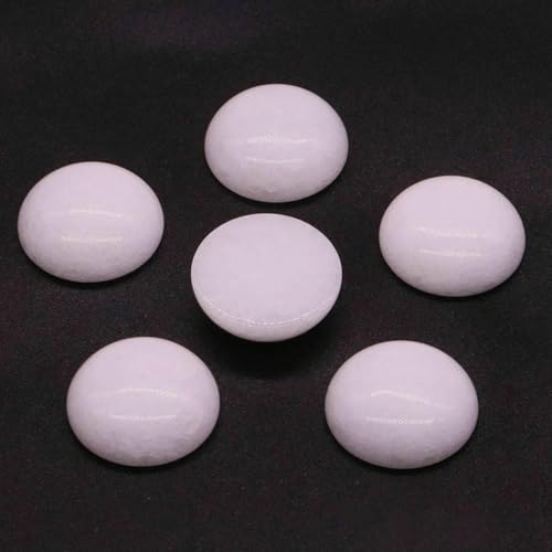 Stück/Los Natursteine Cabochon Runde Perlen 6 8 10 12 14 18 20 25 mm Edelsteine Kristalle Cab Cameo DIY Schmuck Ringe Halskette Ohrringe-Weiße Jade-8 mm Stück/Los Natursteine Cabochon Runde Perlen 6 8 10 12 14 18 20 25 mm Edelsteine Kristalle Cab Cameo DIY Schmuck Ringe Halskette Ohrringe-Weiße Jade-8 mm von BSGUZ