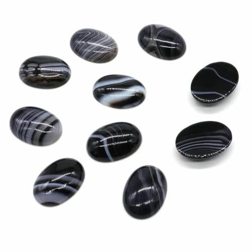 Stück/Los ovale Cabochon-Perlen, natürliche Kristalle, Stein, flache Rückseite, Kamee-Abstandshalter für Schmuckherstellung, DIY-Anhänger, Halskette – Achat, 30 x 40 mm Stück/Los ovale Cabochon-Perlen, natürliche Kristalle, Stein, flache Rückseite, Kamee-Abstandshalter für Schmuckherstellung, DIY-Anhänger, Halskette – Achat, 30 x 40 mm von BSGUZ