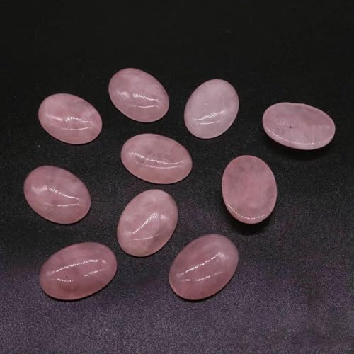 Stück/Los ovale Cabochon-Perlen, natürliche Kristalle, Stein, flache Rückseite, Kamee-Abstandshalter für Schmuckherstellung, DIY-Anhänger, Halskette – Rosenquarz – 30 x 40 mm Stück/Los ovale Cabochon-Perlen, natürliche Kristalle, Stein, flache Rückseite, Kamee-Abstandshalter für Schmuckherstellung, DIY-Anhänger, Halskette – Rosenquarz – 30 x 40 mm von BSGUZ