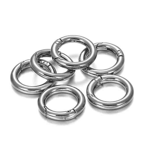 Stück Metall-O-Ring-Federverschlüsse, zu öffnende Karabiner, Schlüsselanhänger, Taschenclips, Haken, Hundekettenschnallen, Verbindungsstücke für die DIY-Schmuckherstellung, Pistolenschwarz, 29,5 m Stück Metall-O-Ring-Federverschlüsse, zu öffnende Karabiner, Schlüsselanhänger, Taschenclips, Haken, Hundekettenschnallen, Verbindungsstücke für die DIY-Schmuckherstellung, Pistolenschwarz, 29,5 m von BSGUZ