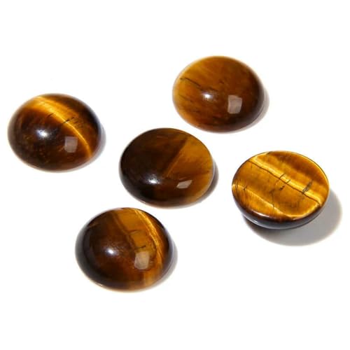 Stück Naturstein-Cabochon-Perlen, 4–14,0 mm, Achat, Jade, Jaspis, Kamee, flache Rückseite, Perle zur Schmuckherstellung, Ringe, Ohrringe, Halsketten, DIY-Nr. 19, Tigerau Stück Naturstein-Cabochon-Perlen, 4–14,0 mm, Achat, Jade, Jaspis, Kamee, flache Rückseite, Perle zur Schmuckherstellung, Ringe, Ohrringe, Halsketten, DIY-Nr. 19, Tigerau von BSGUZ