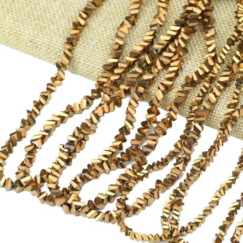 Tetraeder-Dreieck, österreichischer Kristall, 85–110 Stück, Charms, lose Glasperlen für Schmuck, Halsketten, Armbänder, Herstellung von DIY-Zubehör, Bronzefarbe, 6 mm, 90 Stück Tetraeder-Dreieck, österreichischer Kristall, 85–110 Stück, Charms, lose Glasperlen für Schmuck, Halsketten, Armbänder, Herstellung von DIY-Zubehör, Bronzefarbe, 6 mm, 90 Stück von BSGUZ