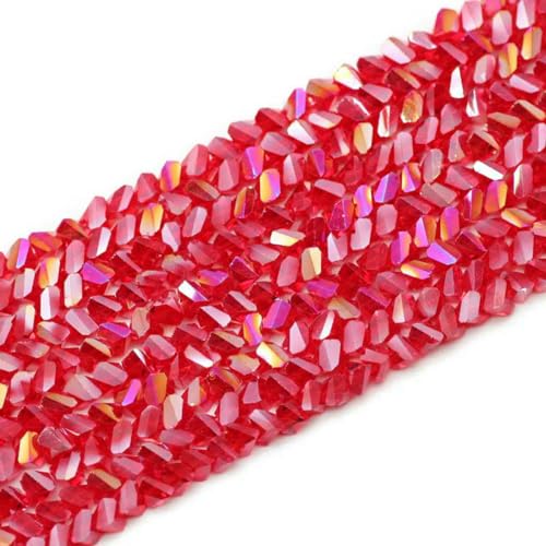 Tetraeder-Dreieck, österreichischer Kristall, 85–110 Stück, Charms, lose Glasperlen für Schmuck, Halsketten, Armbänder, Herstellung von DIY-Zubehör, Rot, 8 mm, 85 Stück Tetraeder-Dreieck, österreichischer Kristall, 85–110 Stück, Charms, lose Glasperlen für Schmuck, Halsketten, Armbänder, Herstellung von DIY-Zubehör, Rot, 8 mm, 85 Stück von BSGUZ
