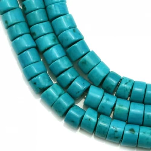 Türkis rekonstruierter Perlenstrang 3 x 4,0 mm, natürlicher Halbedelstein zur Schmuckherstellung, DIY-Armband, Ohrringe – Standard von BSGUZ