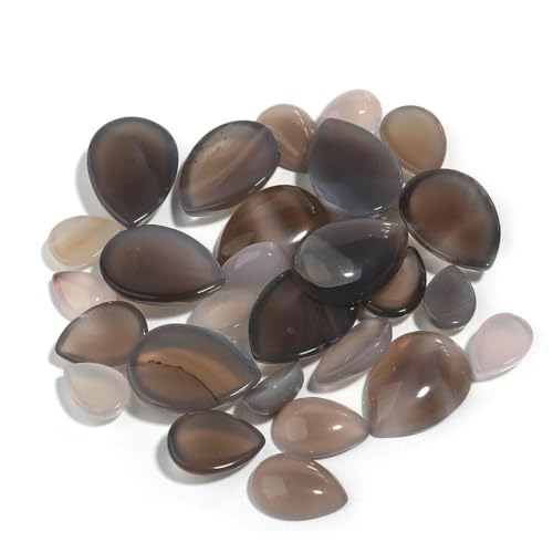 Wassertropfen-Naturstein-Cabochon zur Schmuckherstellung, Tigerauge, Amethyst, Lapislazuli, Achat-Steinperlen für Handarbeit, GY, 10 x 14,0 mm, 10 Stück Wassertropfen-Naturstein-Cabochon zur Schmuckherstellung, Tigerauge, Amethyst, Lapislazuli, Achat-Steinperlen für Handarbeit, GY, 10 x 14,0 mm, 10 Stück von BSGUZ