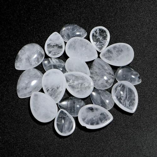 WaterDrop Naturstein-Cabochon zur Schmuckherstellung, Tigerauge, Amethyst, Lapislazuli, Achat, Steinperlen für Handarbeit, WHC, 18 x 25 mm, 5 Stück WaterDrop Naturstein-Cabochon zur Schmuckherstellung, Tigerauge, Amethyst, Lapislazuli, Achat, Steinperlen für Handarbeit, WHC, 18 x 25 mm, 5 Stück von BSGUZ