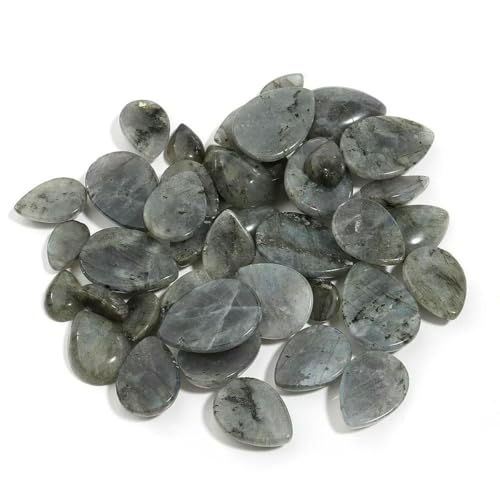 WaterDrop Naturstein-Cabochon zur Schmuckherstellung, Tigerauge, Amethyst, Lapislazuli, Achat, Steinperlen für Handarbeit, WHS, 15 x 30 mm, 2 Stück von BSGUZ