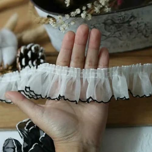 Weiße Spitze, Spitzenbänder, Zubehör, Besatz, handgefertigt, DIY, erweiterte Kleidung, Plissee, Nähen, dekorativer Stoff, Rocksaumstoff, 16–4 cm, 1 Meter Weiße Spitze, Spitzenbänder, Zubehör, Besatz, handgefertigt, DIY, erweiterte Kleidung, Plissee, Nähen, dekorativer Stoff, Rocksaumstoff, 16–4 cm, 1 Meter von BSGUZ