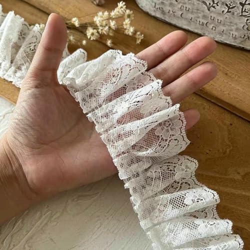 Weiße Spitze, Spitzenbänder, Zubehör, Besatz, handgefertigt, DIY, erweiterte Kleidung, Plissee, Nähen, dekorativer Stoff, Rocksaumstoff, 32–5 cm, 1 Meter Weiße Spitze, Spitzenbänder, Zubehör, Besatz, handgefertigt, DIY, erweiterte Kleidung, Plissee, Nähen, dekorativer Stoff, Rocksaumstoff, 32–5 cm, 1 Meter von BSGUZ