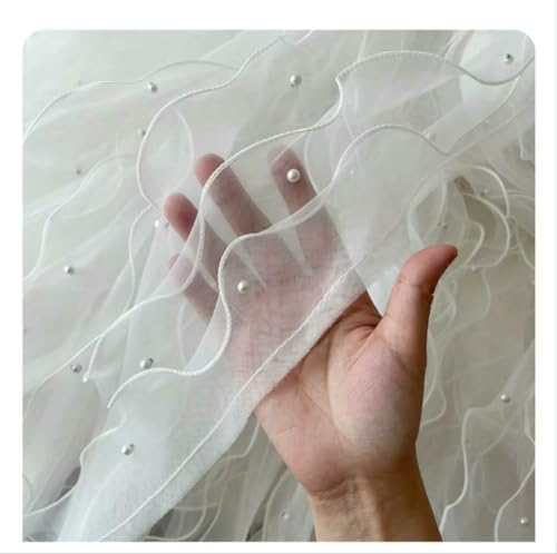 Weiße Spitze, Spitzenbänder, Zubehör, Besatz, handgefertigt, DIY, erweiterte Kleidung, Plissee, Nähen, dekorativer Stoff, Rocksaumstoff, 58–10 cm, 1 Meter Weiße Spitze, Spitzenbänder, Zubehör, Besatz, handgefertigt, DIY, erweiterte Kleidung, Plissee, Nähen, dekorativer Stoff, Rocksaumstoff, 58–10 cm, 1 Meter von BSGUZ