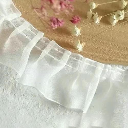 Weiße Spitze, Spitzenbänder, Zubehör, Besatz, handgefertigt, DIY, erweiterte Kleidung, Plissee, Nähen, dekorativer Stoff, Rocksaumstoff, 9–3,8 cm, 1 Meter Weiße Spitze, Spitzenbänder, Zubehör, Besatz, handgefertigt, DIY, erweiterte Kleidung, Plissee, Nähen, dekorativer Stoff, Rocksaumstoff, 9–3,8 cm, 1 Meter von BSGUZ