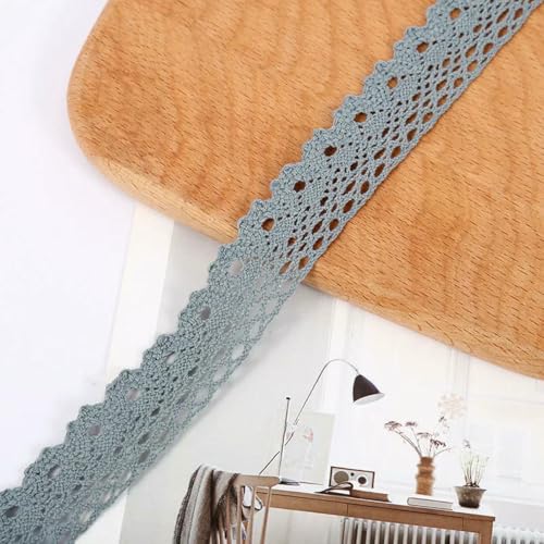 Yard/Lot 25 mm weiß-beige Baumwollspitze Hometextile Stoffwickel Strickverzierungen DIY Patchwork Craft Spitzenbesätze Scrapbooking-Grau-Breite 25 mm-20 Zoll Yard/Lot 25 mm weiß-beige Baumwollspitze Hometextile Stoffwickel Strickverzierungen DIY Patchwork Craft Spitzenbesätze Scrapbooking-Grau-Breite 25 mm-20 Zoll von BSGUZ