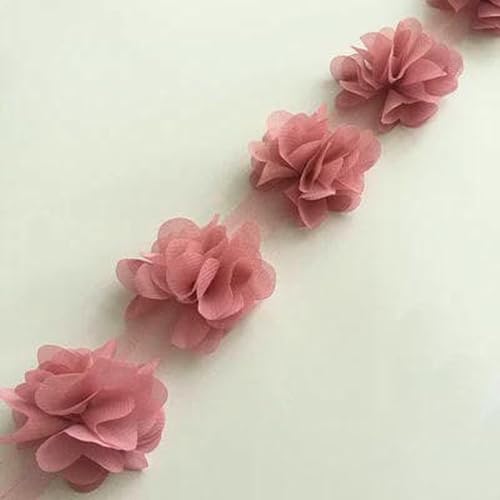 Yard 33 farbe 3D Chiffon Blumen DIY 5cm Breite spitze trim 24 blume spitze band dekoration kleidung zubehör XF08-XF03-14 Yard 33 farbe 3D Chiffon Blumen DIY 5cm Breite spitze trim 24 blume spitze band dekoration kleidung zubehör XF08-XF03-14 von BSGUZ