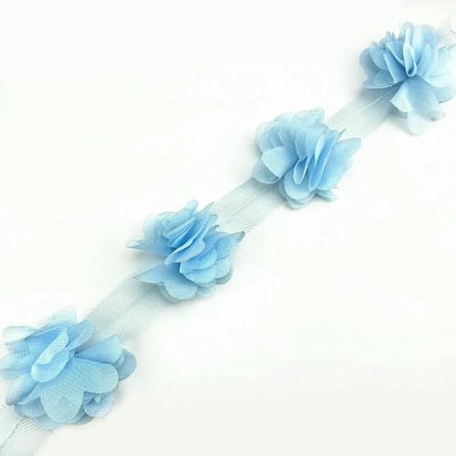 Yard 33 farbe 3D Chiffon Blumen DIY 5cm Breite spitze trim 24 blume spitze band dekoration kleidung zubehör XF08-XF03-21 Yard 33 farbe 3D Chiffon Blumen DIY 5cm Breite spitze trim 24 blume spitze band dekoration kleidung zubehör XF08-XF03-21 von BSGUZ