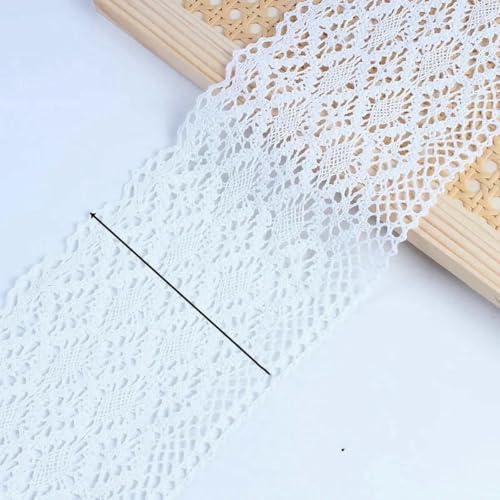 Yards/Lot Weiße Baumwolle bestickte Spitzennetzbänder Stoffbesatz DIY Nähen Handgefertigte Bastelmaterialien-31-5yard-5码 Yards/Lot Weiße Baumwolle bestickte Spitzennetzbänder Stoffbesatz DIY Nähen Handgefertigte Bastelmaterialien-31-5yard-5码 von BSGUZ